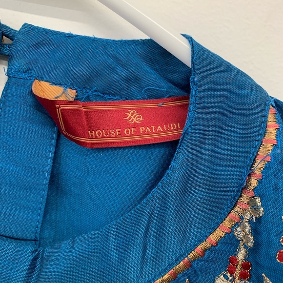 Indian Kurta Tunic Top w/ embroidery - Picture 2 of 5